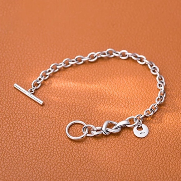 NEW 925 STERLING SILVER LOVE HEART TIE BRACELET, NICE BRACELET, CUTE BRACELET - Picture 4 of 6